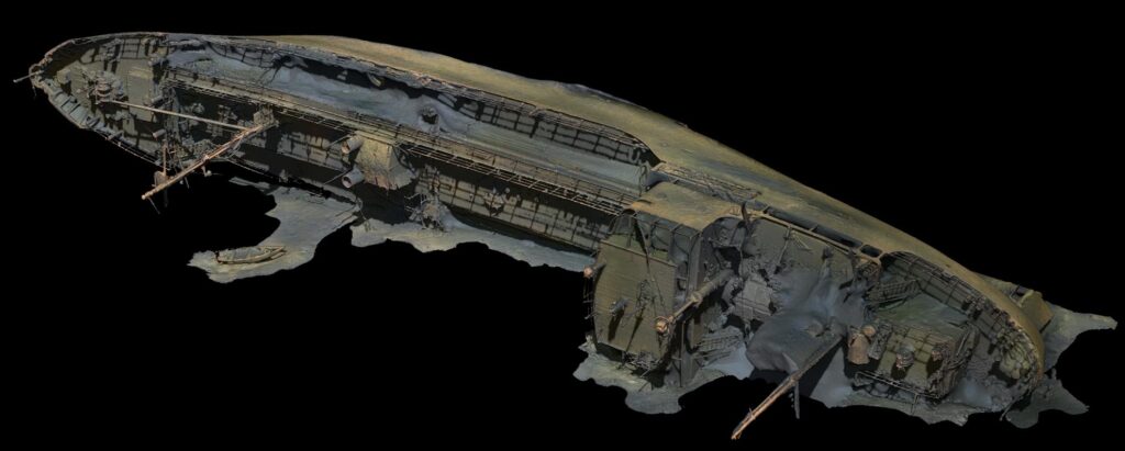 3D Scanning med fotogrammetri av vraket Lindesnäs